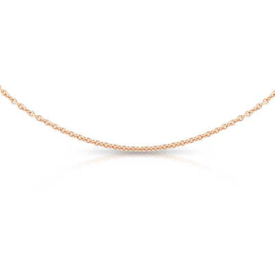 Forcat ketting roze goud 50 cm