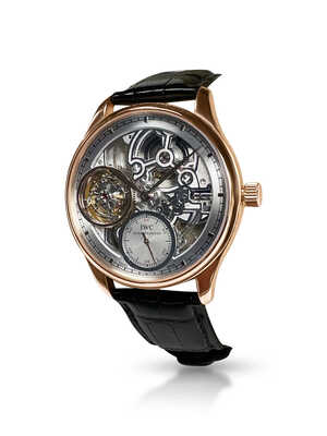 Portugieser Tourbillon Hand-Wound Squelette Red Gold