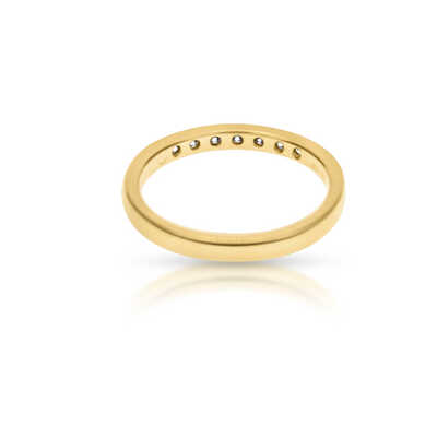 Yellow gold ring 18 ct with 7 brilliants