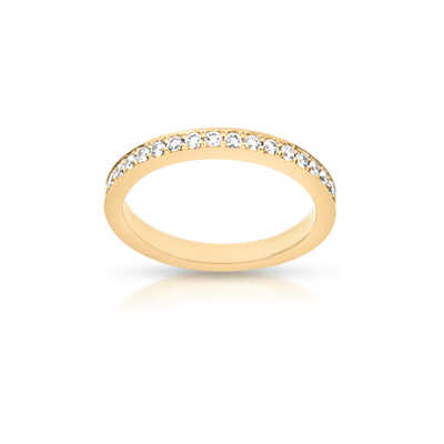 Wedding ring yellow gold 18 ct with 33 briliants