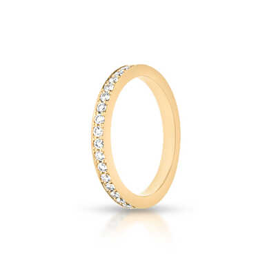 Wedding ring yellow gold 18 ct with 33 briliants