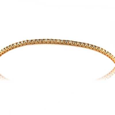 Bracelet rivière 100 ° 1.30 ct 5,40 g or