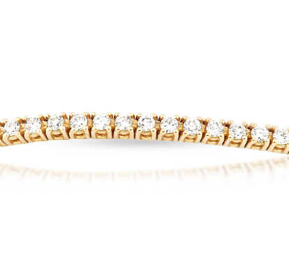 Bracelet rivière 100 ° 1.19 ct 5,40 g or