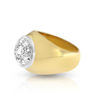 Bague pour homme modèle Jonc en or 18 kt (750/000)