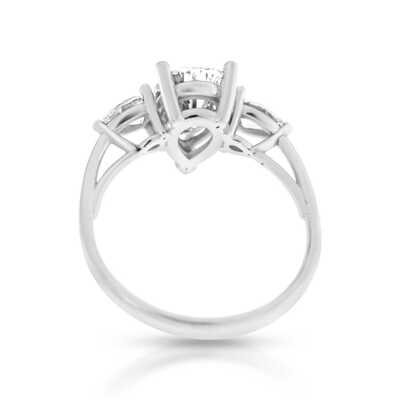 Bague taille poire 1.73 ct G / Si1 Hrd