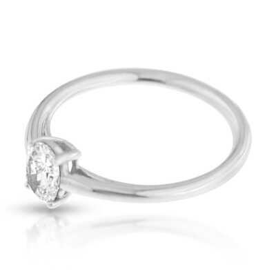 Solitaire or blanc 0.52ct