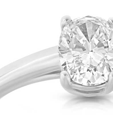 Solitaire or blanc 0.52ct